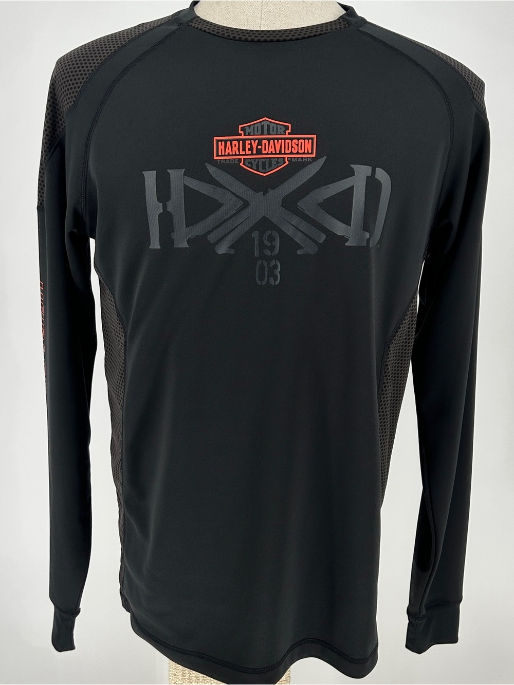 Harley-Davidson Men's Long Sleeve Performance Polyester Shirt _Size L